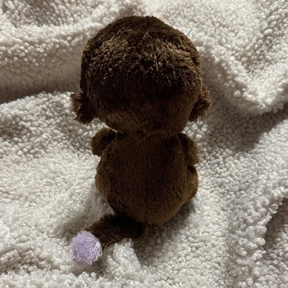 Ty Brown and Purple Coconut the Plush Monkey Stuffed Animal - Picture 3 of 5